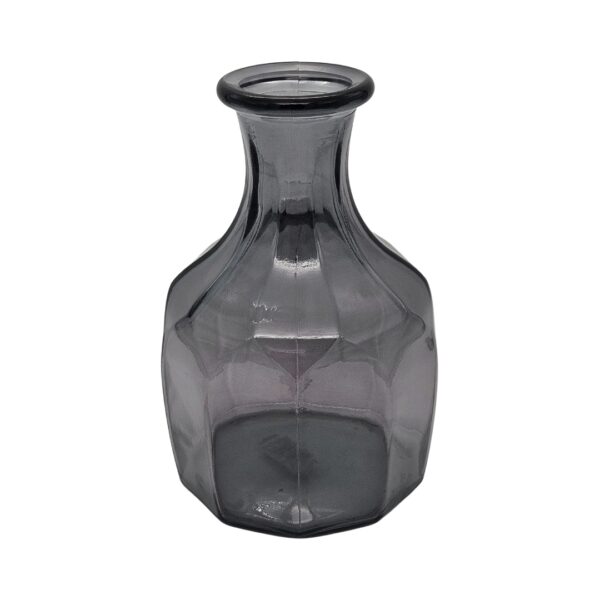 Vaas 'Evie' gerecycled glas antraciet