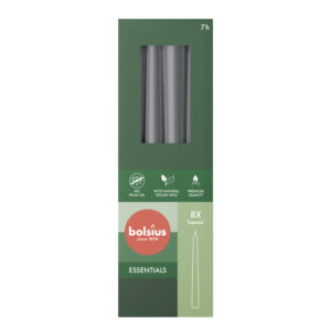 Dinerkaarsen 170/20 doos 8 Stormy Grey