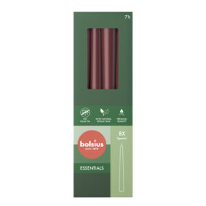 Dinerkaarsen 170/20 doos 8 Velvet Red