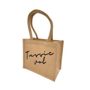Shopping bag jute S ´Tassie vol´