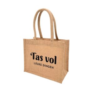 Shopping bag jute S ´Leuke dingen´
